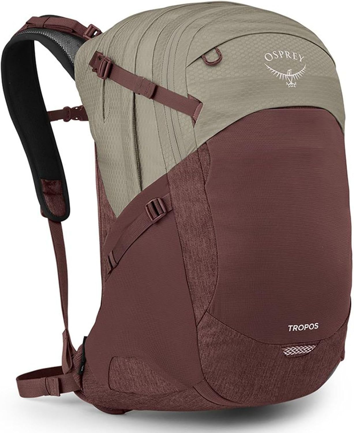 Osprey Tropos Laptop Backpack, Sawdust Tan/Raisin Red