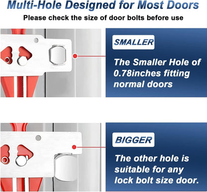 KERUI Upgraded Door Stop Alarm with Portable Door Lock, 120dB Siren Security Door Stopper Wedge Alarms for Travel Hotel Home Apartment, Door Stopper Alarm with 3 Levels Sensitivity (Pack of 4)