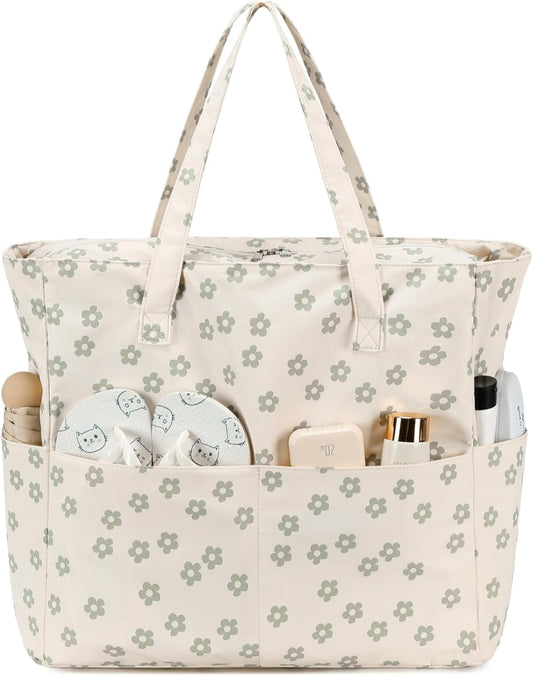 Waterproof Beach Tote Pool Bags for Women Ladies Extra Large Gym Tote Carry On Bag With Wet Compartment for Weekender Travel