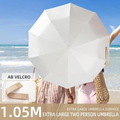 Folding Umbrella Anti-UV Compact Durable Folding Umbrella Auto Open Close Windproof Travel Umbrella Premium Grip Fits Backpack
