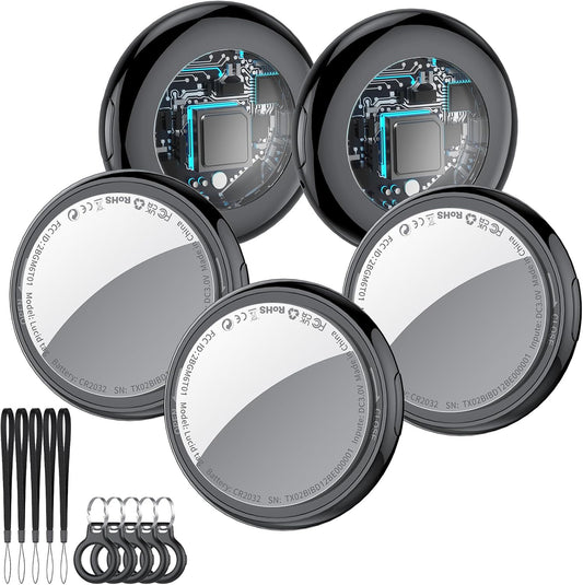 2025 New [Apple MFi Certified] (iOS Only) Air Tracker Tags-5 Pack, Bluetooth Tracker for Apple Find My, Replaceable Battery, Key Finder and Item Locator Smart Tag for Keys, Bags, Luggage, Pets, Wallet