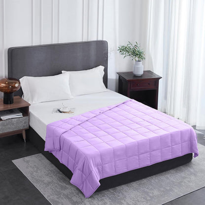 L'AGRATY Weighted Blanket - 60"x80", 20lbs Cooling Breathable Heavy Blanket with Glass Beads for Adult All-Season