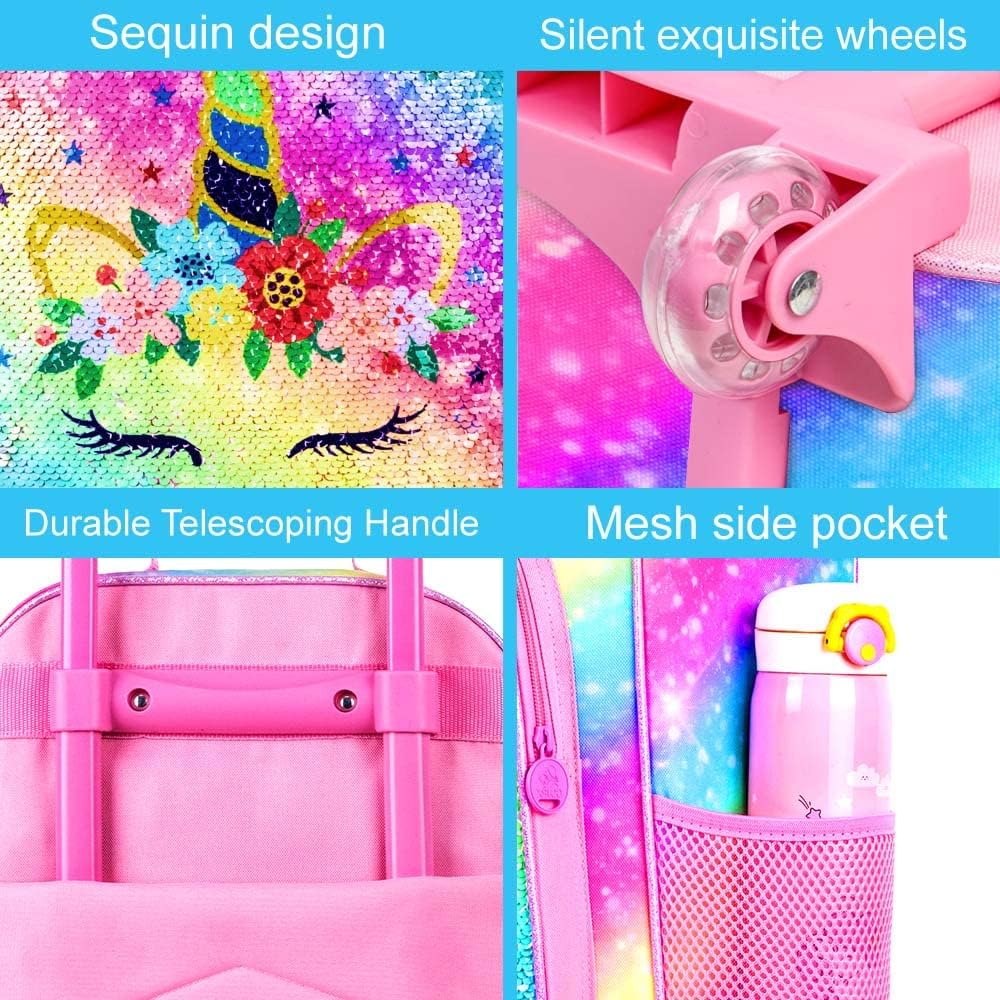 Kids Luggage for Boys Girls, Toddler Rolling Travel Carry on Suitcase with Wheels