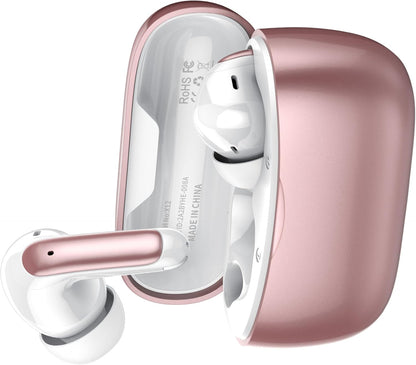 AI Translation Earbuds Real Time with Audio and Video Calls, 164 Language/7 Translation Modes Translator Earbuds Bluetooth 5.4 with APP, 48H AI Ear Buds Translator Device for Business/Learning, Gold