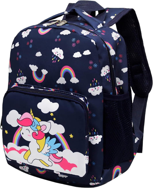 POWOFUN13 inch Kids Toddler Preschool Travel Backpack Cute Cartoon Backpack For Girls Boys Baby