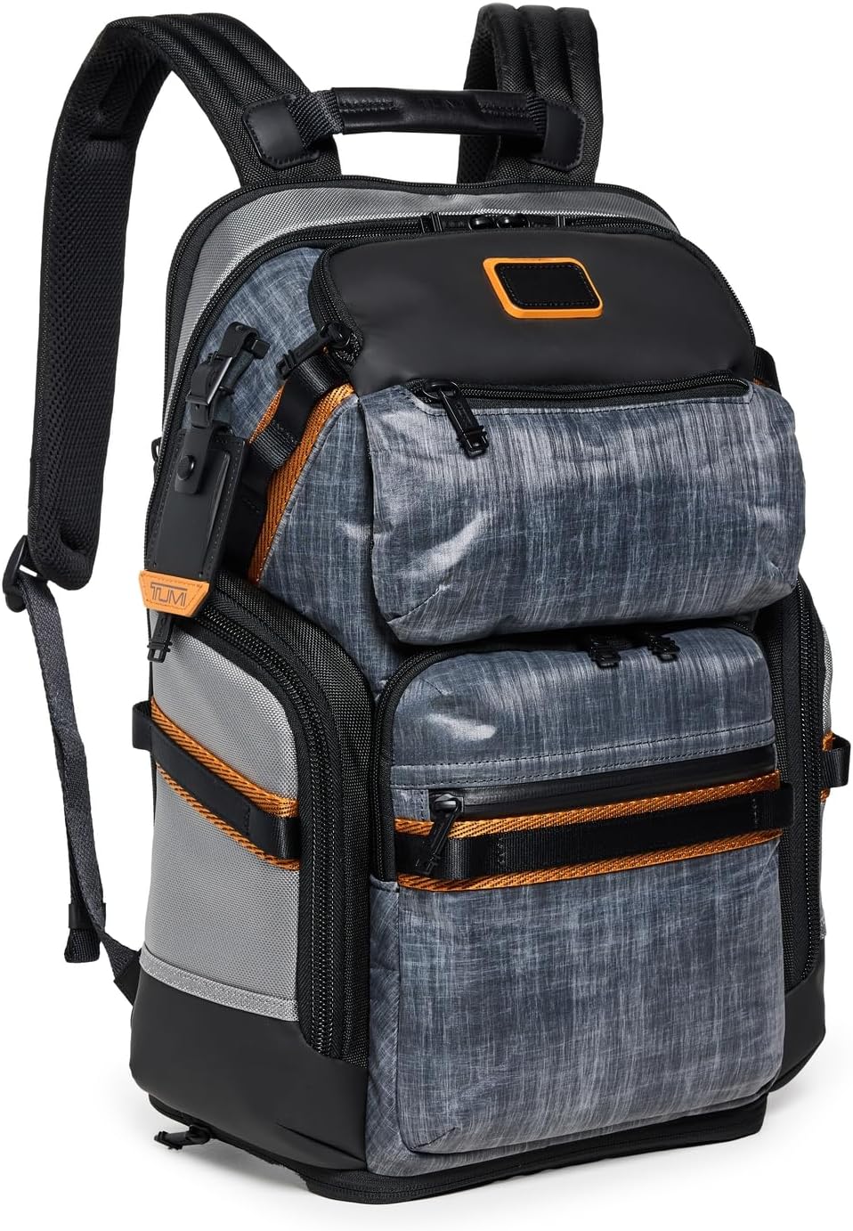 TUMI - Alpha Bravo Nomadic Backpack - Men's Durable Carry On Bag - 18.8" X 15.0" X 9.0" - Fits up to 15" Laptop - Steel