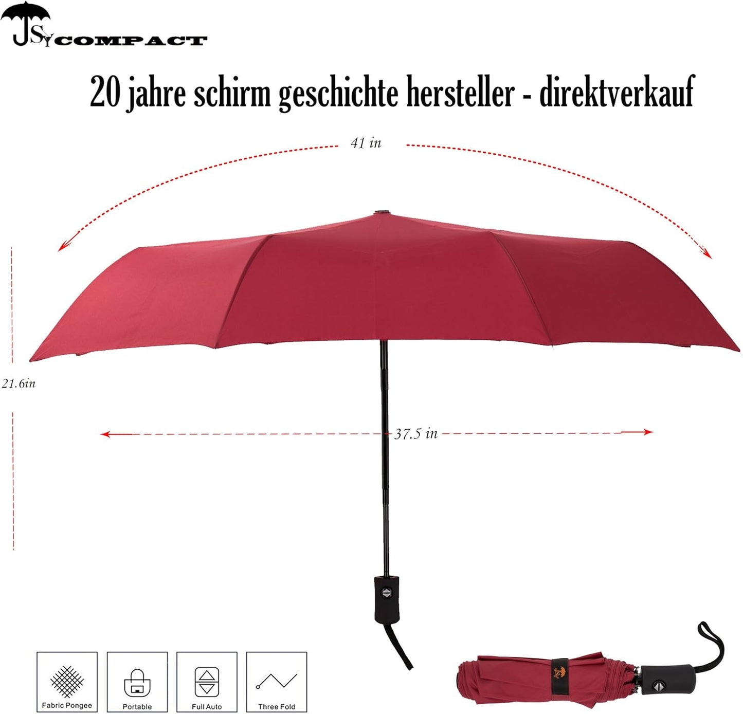 SY COMPACT Travel Umbrella Windproof Automatic Umbrellas Small Compact UV Sun Protection Factory Outlet Umbrella