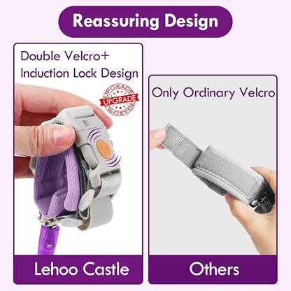 Lehoo Castle Toddler Leash, 4.9ft Kid Leash Wrist - Image 3