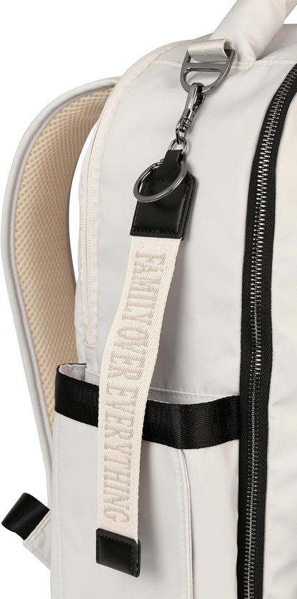 JuJuBe x Witney Carson - New Classic Diaper Bag Backpack with Portable Changing Pad, Stroller Straps, Large Travel Backpack, Carrying Baby Bottles, Wipes, Diapers, Cloud, Mothers Day Gift