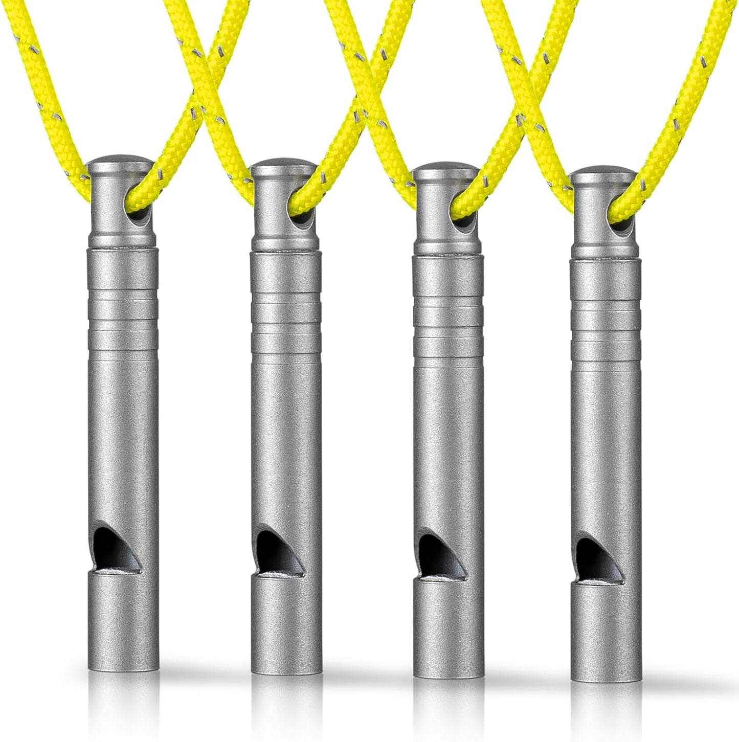 TISUR Titanium Emergency Whistle,120db Safety Whistle with Lanyard,Outdoor Survival Small Whistle for Life Saving,Hiking,Pets Training,Coach Sports