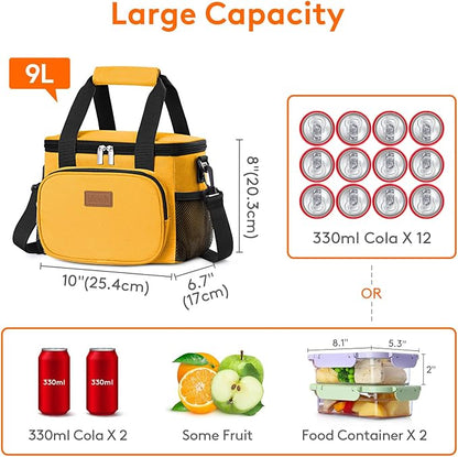 Lifewit Medium Lunch Bag Insulated Lunch Box Soft Cooler Cooling Tote - Image 4