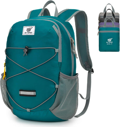 SKYSPER Small Hiking Backpack -12L Lightweight Packable Daypack for Travel Foldable Tear Resistant Backpacks for Women Men
