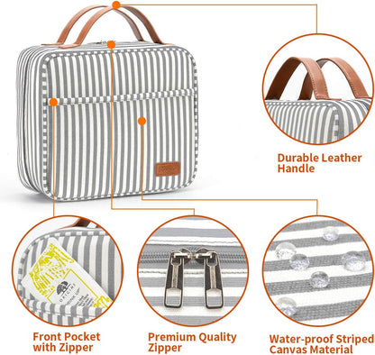 Hanging Travel Toiletry Bag,Large Capacity Cosmetic Travel Toiletry Organizer for Women with 4 Compartments & 1 Sturdy Hook,Perfect for Travel/Daily Use/Christmas