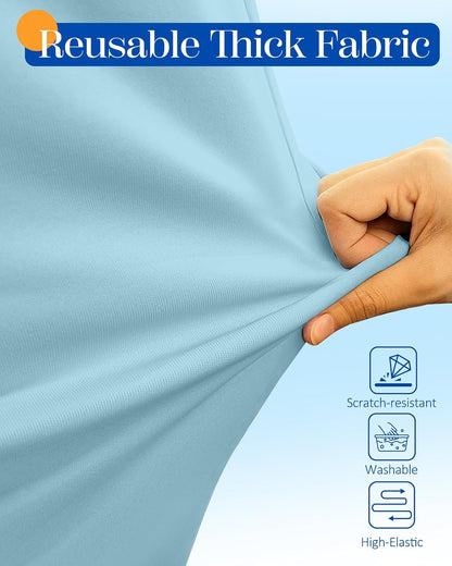 Slohif Luggage Cover for Suitcase Tsa Approved Protector - Luggage Sleeve Suit Case Cover Travel Stretch Large Baggage Case Protective Washable Fit 29-30 Inch Light Blue