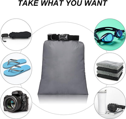 Shappy Waterproof Dry Bag Set 6 Sizes Lightweight Sacks and Long Adjustable Shoulder Strap Outdoor Water Proof Keep Gear Dry Bag Stuff Sacks for Backpacking, Boating, Hiking, Camping