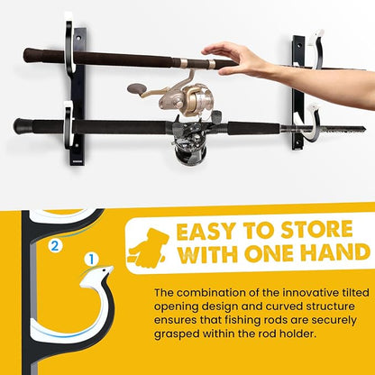 QudraKast Horizontal Fishing Rod Holder - Image 3