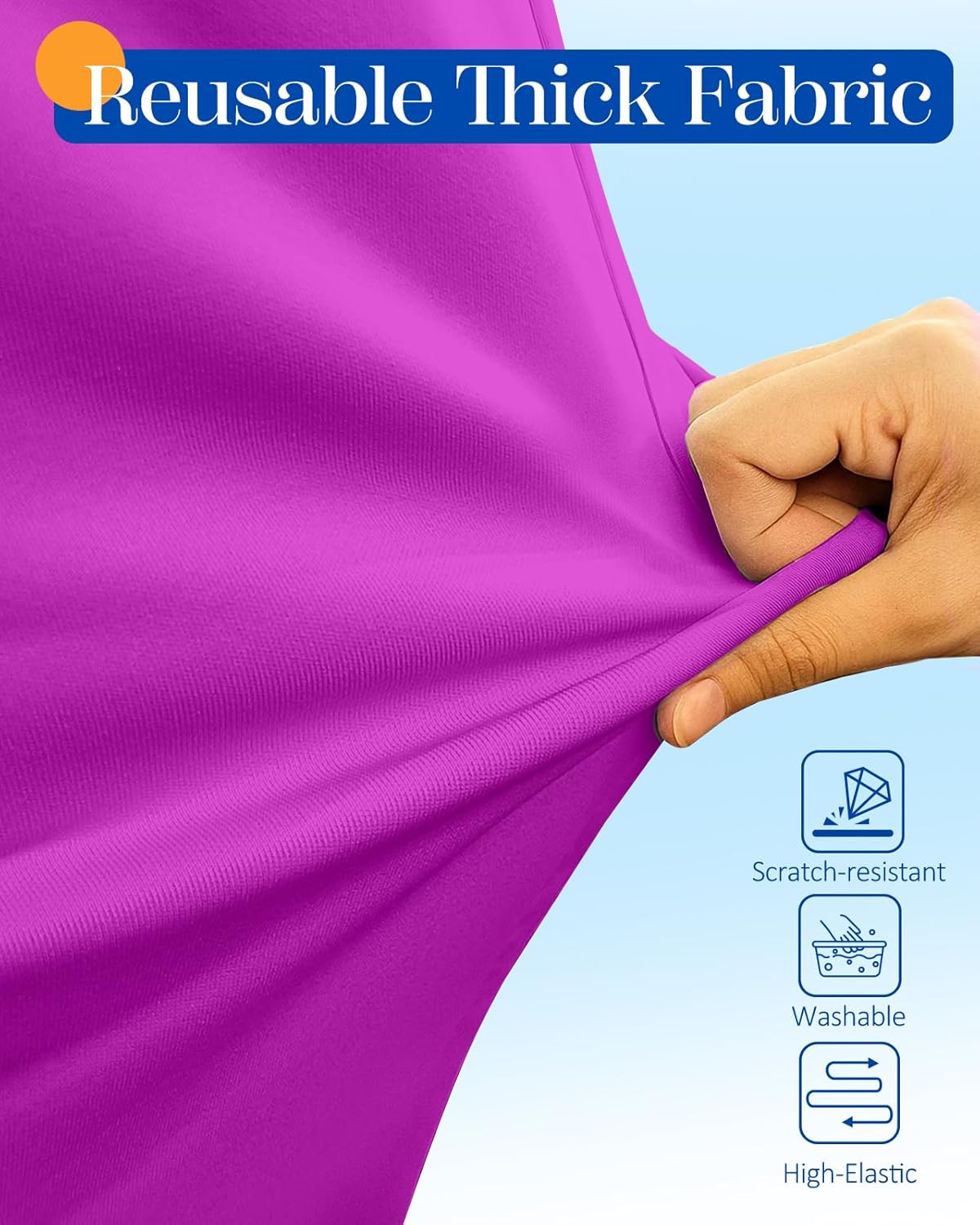 Slohif Luggage Cover for Suitcase Tsa Approved Protector - Luggage Sleeve Suit Case Cover Travel Stretch Large Baggage Case Protective Washable Fit 26-28 Inch Purple