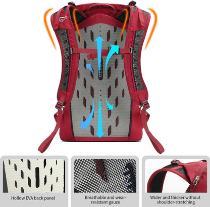 Hiking Hydration Backpack with 3l Water Bladder for Women and Men 25L Water Backpack for Hiking, Cycling, Climbing, Camping