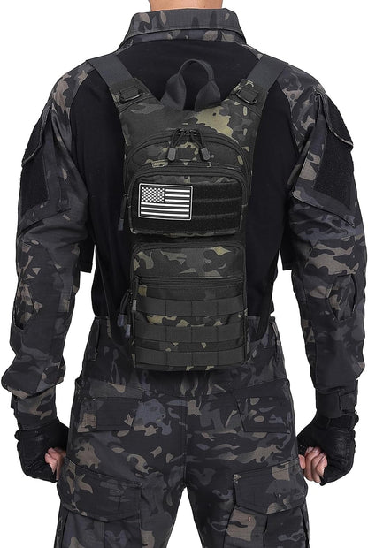 ATBP Insulated Water Hydration Pack Bag with 3L TPU Bladder Tactical Molle Hydration Backpack for Hiking Cycling Running