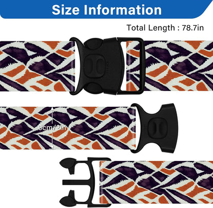 2 Pack Luggage Straps for Suitcases, Adjustable Travel Belt with Double Lock and Quick Release Buckle, Heavy Duty Nylon Bag Packing Strap, Bright Identifiers Business Travel Accessories-Roads