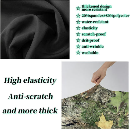 Luggage Cover Plus - Camo Tree Travel Suitcase Cover for 18-20 inch Luggage (S) with Concealed Zipper, Washable Elastic Cloth, Dustproof, Anti-Scratch