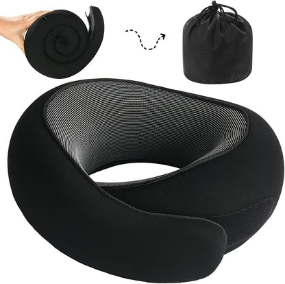 Neck Pillow, Travel Pillow uses Memory Foam to Support Neck Comfort, Ideal by Unknown
