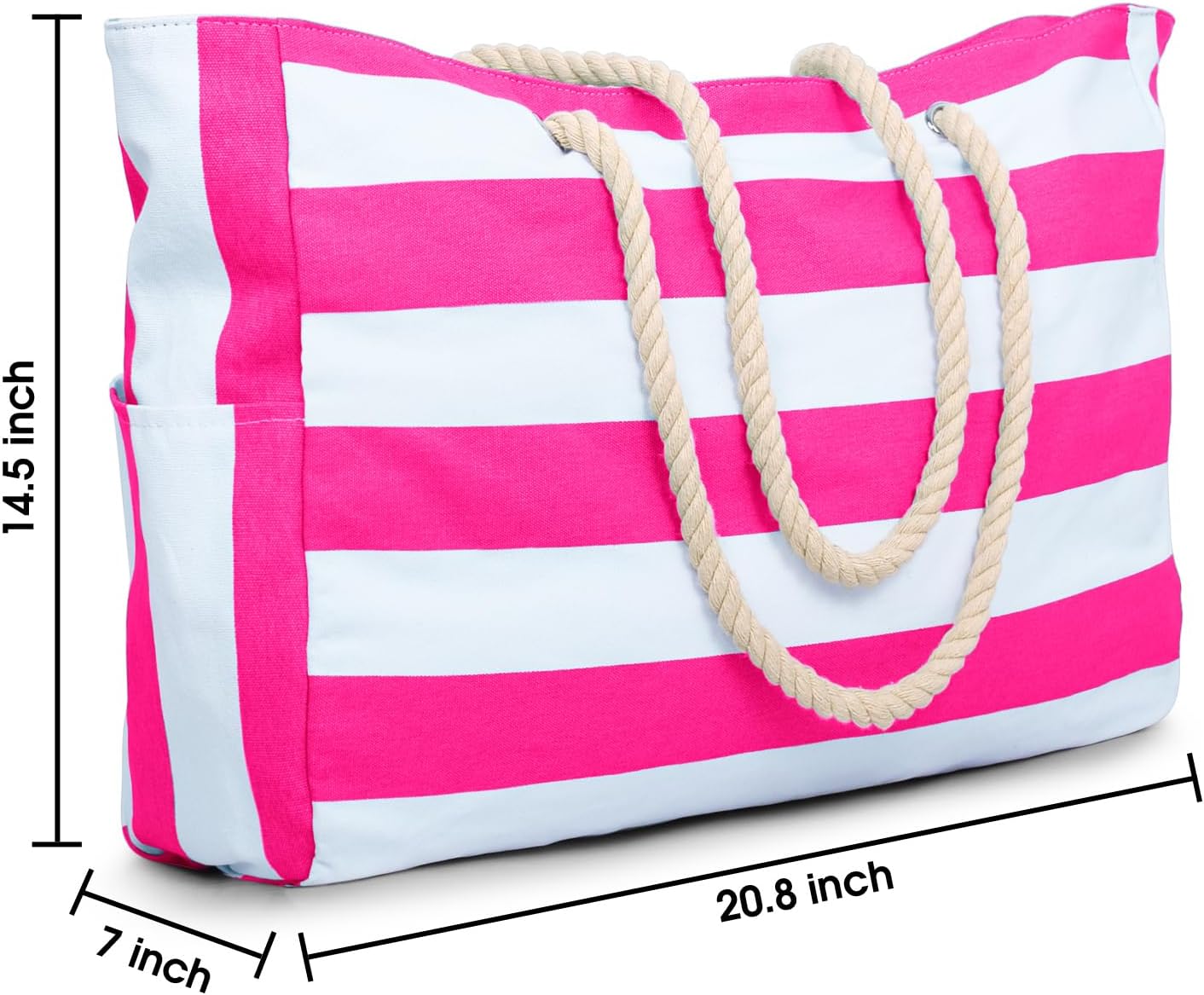 Becokan Beach Bags for Women Large Waterproof Beach Tote Bag Zipper Beach Bags Waterproof Sandproof Swim Pool Bag Large Tote