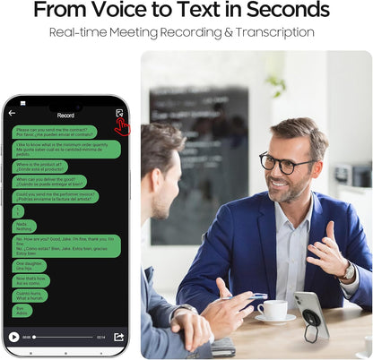 3-in-1 AI Translator Recorder, Language Translator Device, NO FEE for Translate & Transcribe, 140+ Language Translator, Online/Offline/Video/Photo Translation for Meeting Lecture Travel (Version 1)