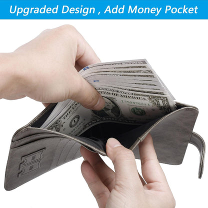 Airtag Passport Holder Cover Wallet RFID Blocking Leather Case Travel Essentials Luggage Accessories Travel Must Have(118#Grey)