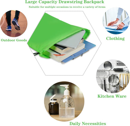 120 Pieces Drawstring Backpack Bags Sports Sackpack Bulk Cinch Gym Bag For Women Men Outdoor Sports Backpack(20 Colors)