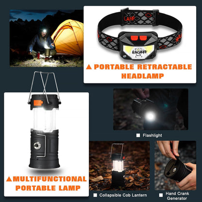 Professional Survival Gear Set - First Aid Kit and Large Camping Backpack, Camping Equipment for Adventure Outdoor Hiking Adventurers