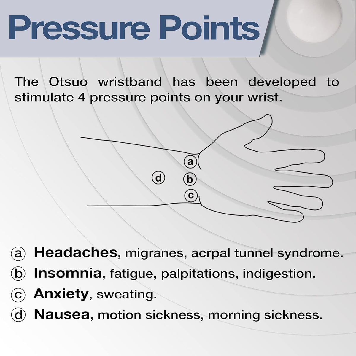 Nausea Relief Wristband for Motion and Sea Sickness | Anti-Nausea Acupressure Bands for Morning Sickness | Sea Bands for Motion Sickness Relief. (Inky Black)