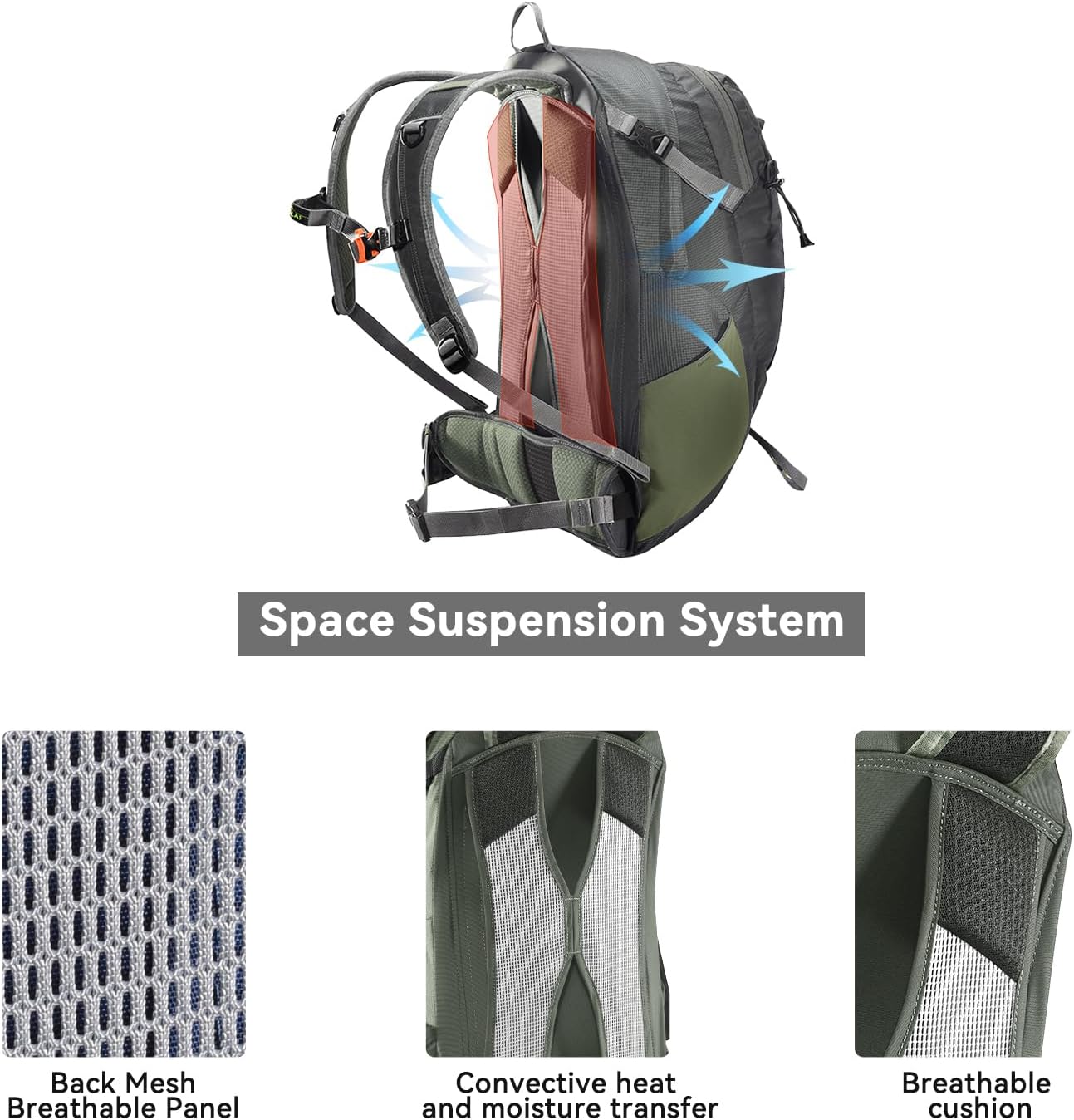 KAILAS Q-WIND II 28L Hiking Daypack Waterproof Lightweight Backpack with Rain Cover for Men Women Travel Outdoor