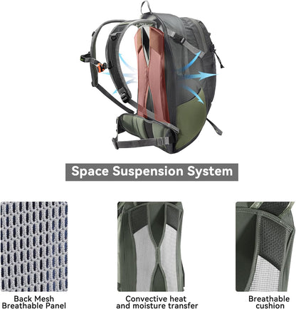 KAILAS Q-WIND II 28L Hiking Daypack Waterproof Lightweight Backpack with Rain Cover for Men Women Travel Outdoor