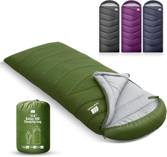 Sleeping Bags for Adults Cold Weather,Portable, Waterproof,Lightweight Camping Sleeping Bag for Tall Girls Boys with Compression Sack for Warm Camping, Hiking, Outdoor & Indoor