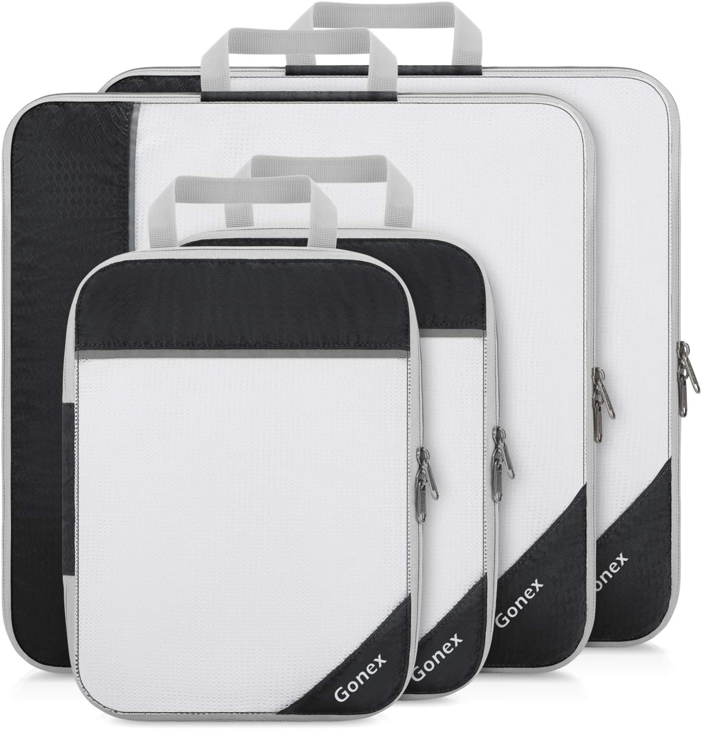 Compression Packing Cubes, Gonex Extensible Storage Mesh Bags Organizers