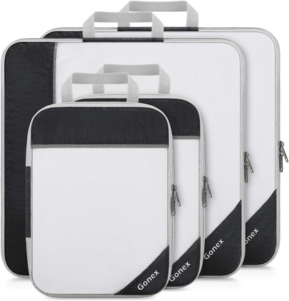 Compression Packing Cubes, Gonex Extensible Storage Mesh Bags Organizers