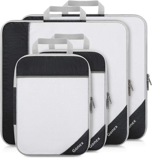 Compression Packing Cubes, Gonex Extensible Storage Mesh Bags Organizers