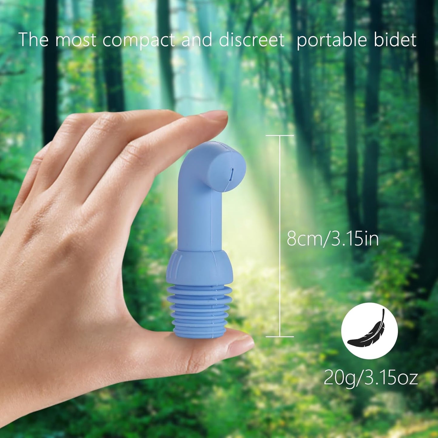 3 Pack Portable Bidet for Toilet, Travel, Hiking, Camping, Compatible with Every Bottle, Shattaf Bidet Sprayer