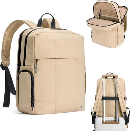 CLUCI Lightweight Travel Backpack Carry on Flight Approved, Puffy Gym Backpack with Shoe Compartment, Personal Item Travel Bag, 15.6 inch Laptop Backpack for Weekender Business