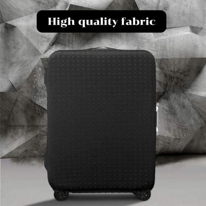 7-mi Water Resistant Print Trolley Case, Black, Size L: Fit 28-30 Inch Luggage