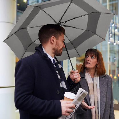 Lejorain Large Folding Golf Umbrella - Compact Mens Umbrellas Travel Rain and Windproof 54inch Collapsible Automatic Open Close Umbrella 210T Teflon Vented Double Canopy