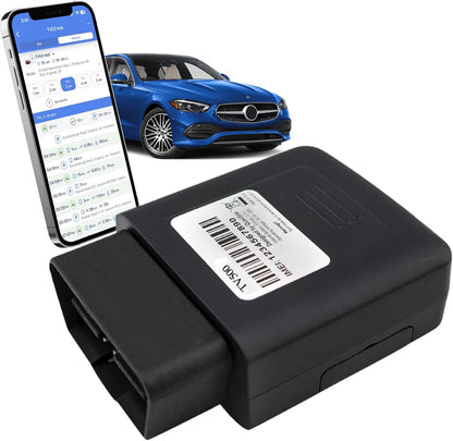 Truview TV500 OBD II, 4G GPS Tracker with Global SIM - Real-Time & Reliable Vehicle Tracking Device for Cars, Vans & Fleets - Plug & Play, Mobile App, 24/7 Support - No Contract Required