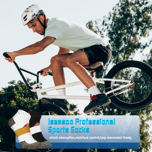 Iseasoo Copper Compression Socks for Men & Women – Plantar Fasciitis Relief, Ankle Support & Circulation – Running & Recovery