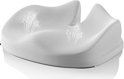 Benazcap Large Seat Cushion for Office Chair Memory Foam Coccyx Pain Relief by Benazcap