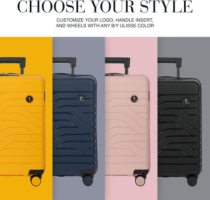 Bric's B|Y Ulisse 21-Inch Spinner - Luxury Carry-On Luggage With Spinner Wheels - Hard Shell Suitcases Made From Durable Polypropylene and Polycarbonate - Mango
