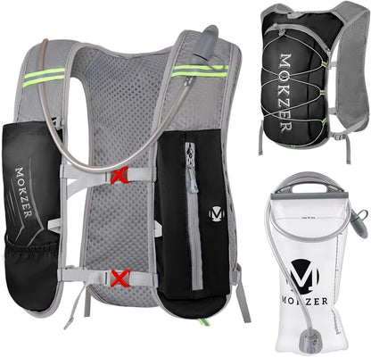 Running Hydration Vest with a 2L Water Bladder, Hydration Pack Lightweight Water Backpack for Running Hiking Cycling Marathon Trail for Men Women