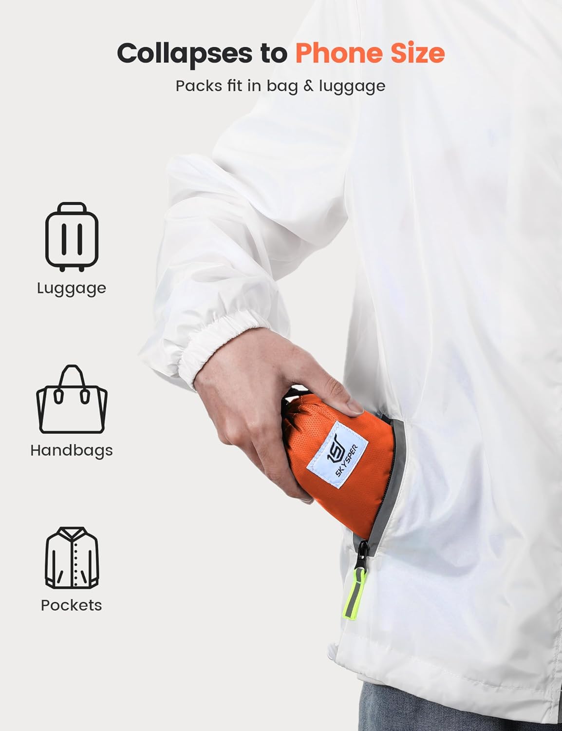 SKYSPER 16L Hiking Backpack Lightweight Small for Women Men, Foldable Packable Daypack - Travel Camping Backpack, Outdoor Hiking Bag