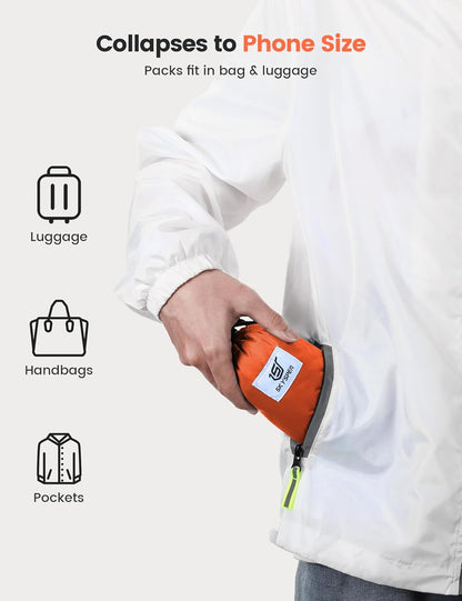 SKYSPER 16L Hiking Backpack Lightweight Small for Women Men, Foldable Packable Daypack - Travel Camping Backpack, Outdoor Hiking Bag