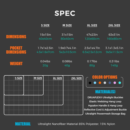 Ultralight Quick Dry Towel - Medium&Small 2 Pack Microfiber Towels with Compact Packable Pocket for Lightweight Backpacking Travel, Beach, Gym, Camping & Hiking(Blue, M&S 2 Set)